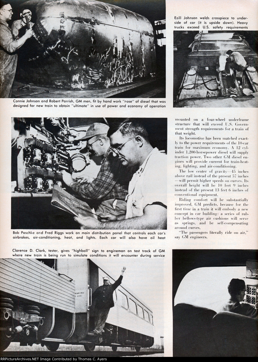 PRR "Birth Of A New Train," Page 6, 1955